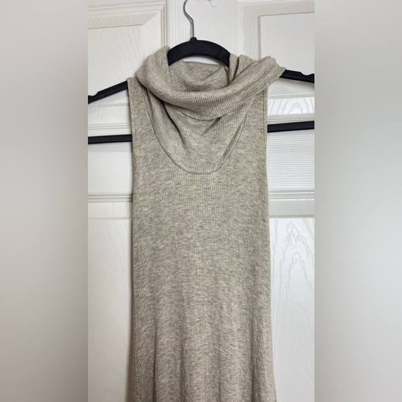 SOPRANO cowl neck beige sleeveless Maxi dress - Picture 9 of 10